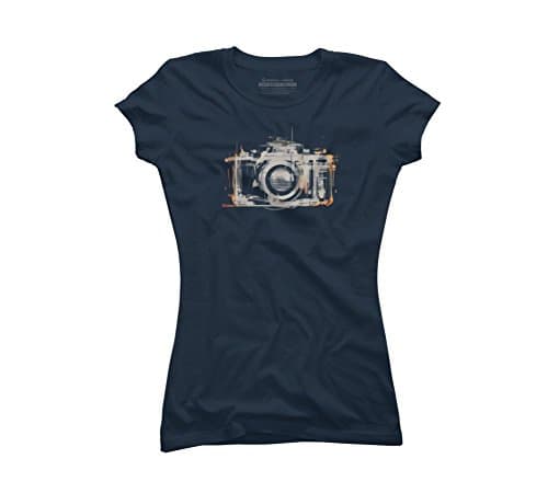 35mm Women's Large Navy Blue Graphic T Shirt - Design By Humans