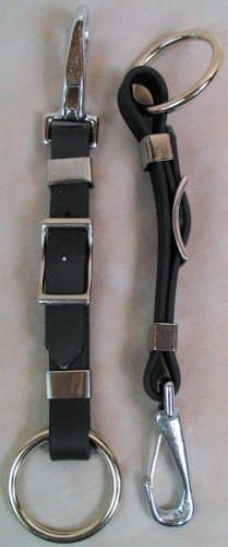 Beta Biothane Driving Line Guides Dark Black