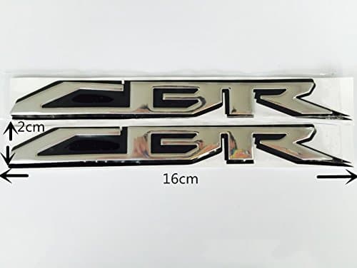 Decal Story 3D Emblem Sticker Decal Silver Raise Up Polish Gloss for Honda CBR 600 1000 500 250 RR