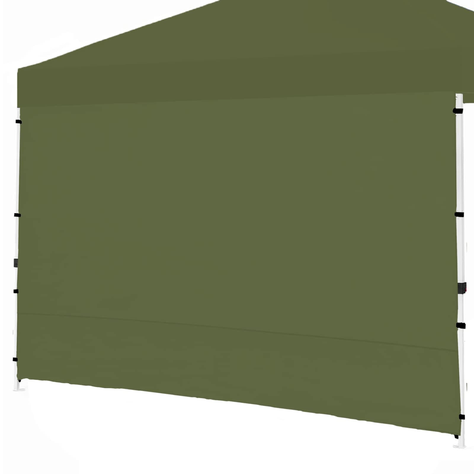 Senmortar Canopy SunWall, 10x10ft Pop Up Canopy Sidewall for Instant Canopy Tent Gazebos, 1 Pack Sidewall Only Green