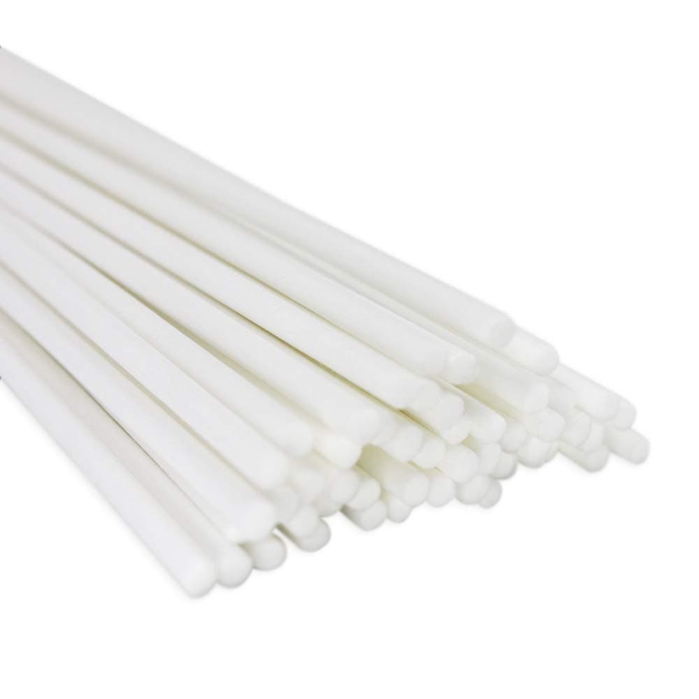 Frandy House Reed Diffuser Sticks Fiber Sticks for Replacement Diffuser Reeds 60pcs, 12 x0.12 inches (White)