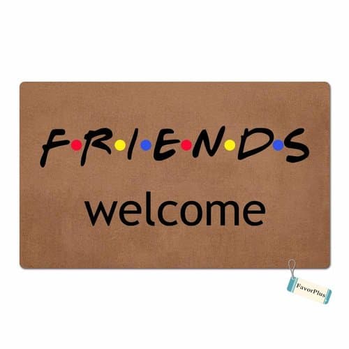 FavorPlusFriends Welcome Funny Entrance Custom Doormat Door Mat Machine Washable Rug Non Slip Mats Bathroom Kitchen Decor Area Rug 18X30 Inch
