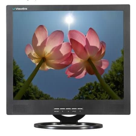 ViewEra V191BN-B LCD Security Monitor, Black, 19" Diagonal Screen Size, Maximum Resolution 1280x1024, Brightness 250 cd/m2, Contrast Ratio '1000:1, Response Time 10ms, Built-in Speakers 3W x 2