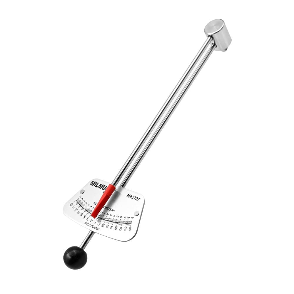 1/4" Drive Beam Torque Wrench Precision Instrument-Compatible with SAE and MM Bicycle and Automotive Wrench -0-80 Inch-Pounds, 0-9 Newton Meters -High Visibility Markings for Easy Readings