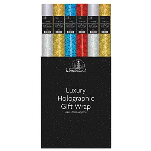 Sparkling Holographic Gift Wrap Roll Shiny Foil Party Roll Paper Wedding birthday Christmas Bag Present Craft Art Decoration Wrapping Paper Hamper Basket Wrapping (4)