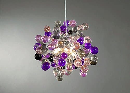 Contemporary Chandeliers - Purple Marbles Chandelier -Lightshades for The Living Room - Dining Room Lighting and Bedroom Lighting -Unique Light Fixtures.