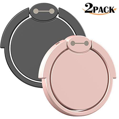 Arcopket Cell Phone Ring Stand Holder, Finger Ring Stand 360 Degree Rotation Thin Metal Phone Grip Kickstand Work on Magnetic Car Holder Halloween Compatible with iPhone Samsung Sony