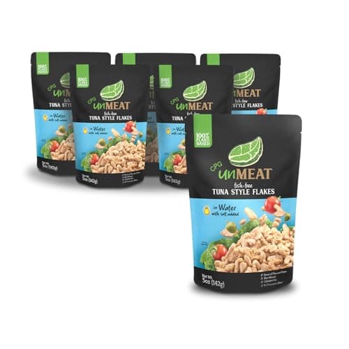 unMEAT Plant Based Tuna Style Flakes Protein-Rich Vegan Tuna in Water