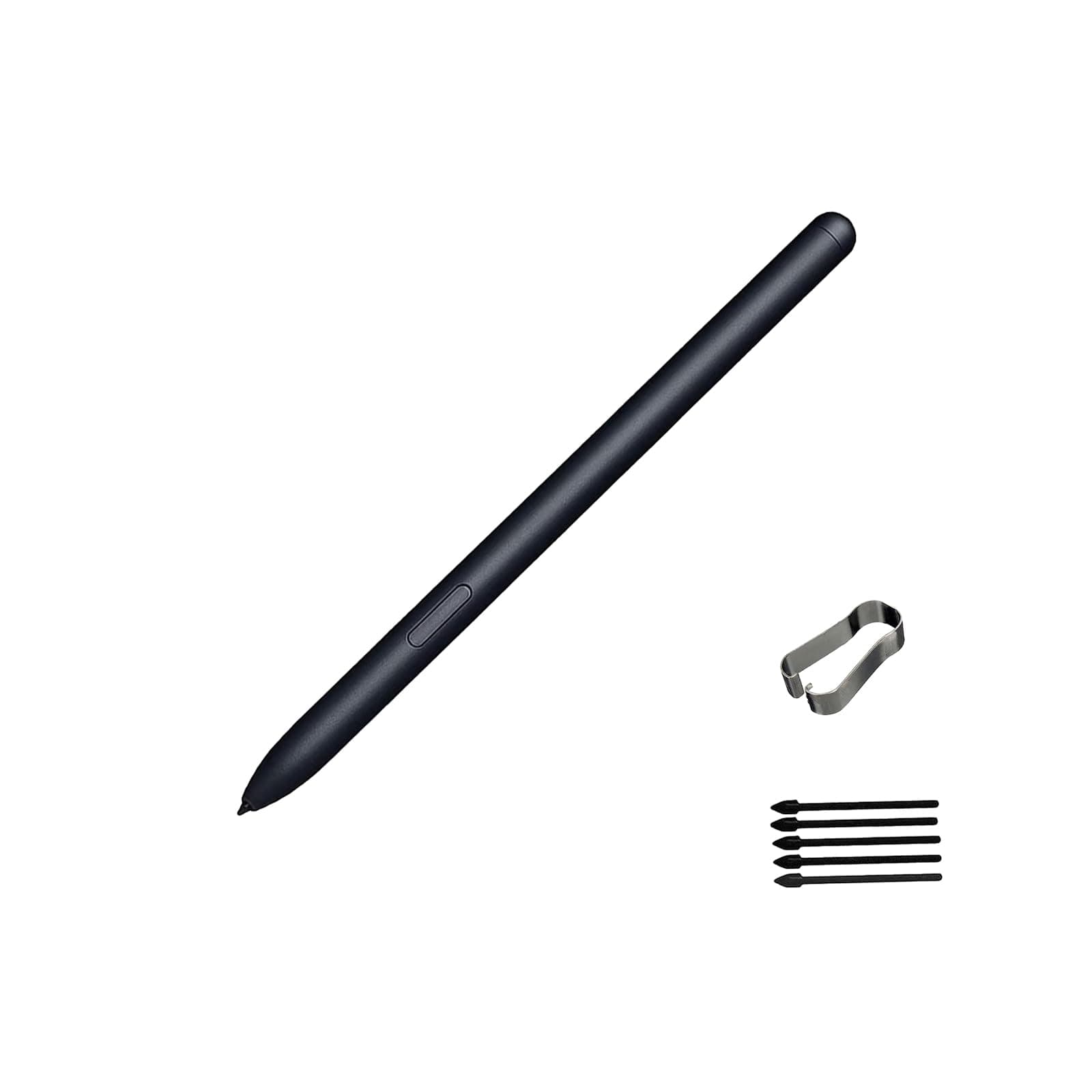 Galaxy Tab S7 FE Pen Replacement Pointer Stylus Pen for Samsung Galaxy Tab S7 FE S Pen Stylus (Without Bluetooth) + Tips/Nibs(Black)