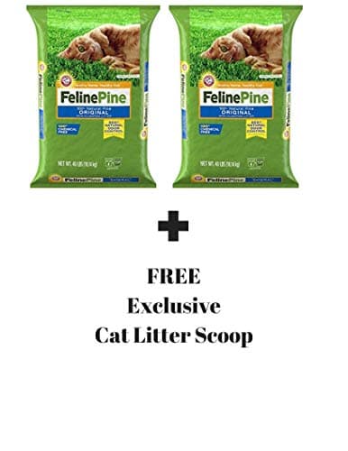 Feline Pine Cat Litter (Original, 2 Pack (Each 40 lbs.) + Free)