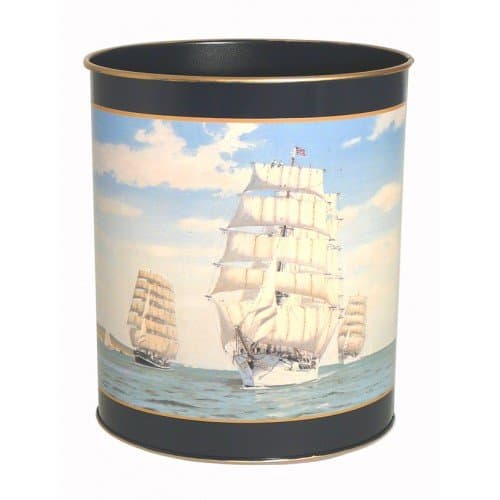Lady Clare Waste Paper Bin - Tall Ships - Made in Great Britain