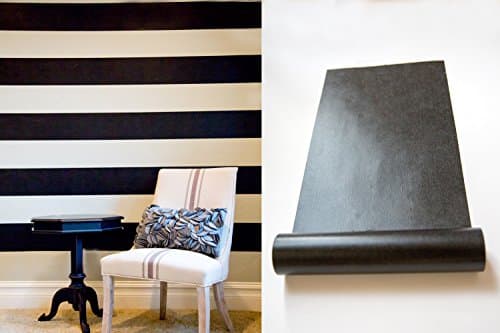 Wall Tape: Peel and Stick for Easy Stripes, Self-Adhesive Wallpaper for Renters and Temporary Home Decor (Black)