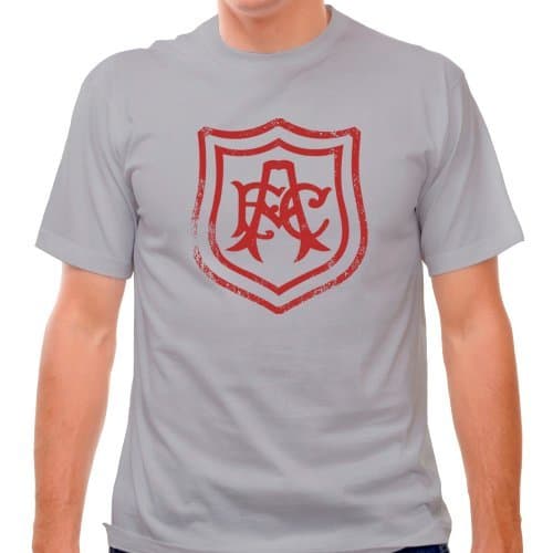 Vintage Arsenal AFC Silver Soccer T-Shirt, Cool Grey, Large