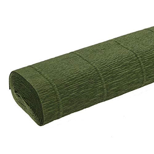 FloristryWarehouse Crepe Paper roll Lite 140g (50 x 250cm) Leaf Green (Shade 991)