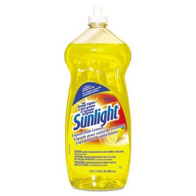 Liquid Dish Detergent, Lemon Scent, 38 oz Bottle, 9/Carton