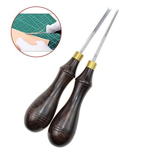 Aiskaer 1Pcs Wide Mouth Leathercraft Edge Skiving Beveler Leather Craft Keen Edge Cutting Tool(1.3mm)