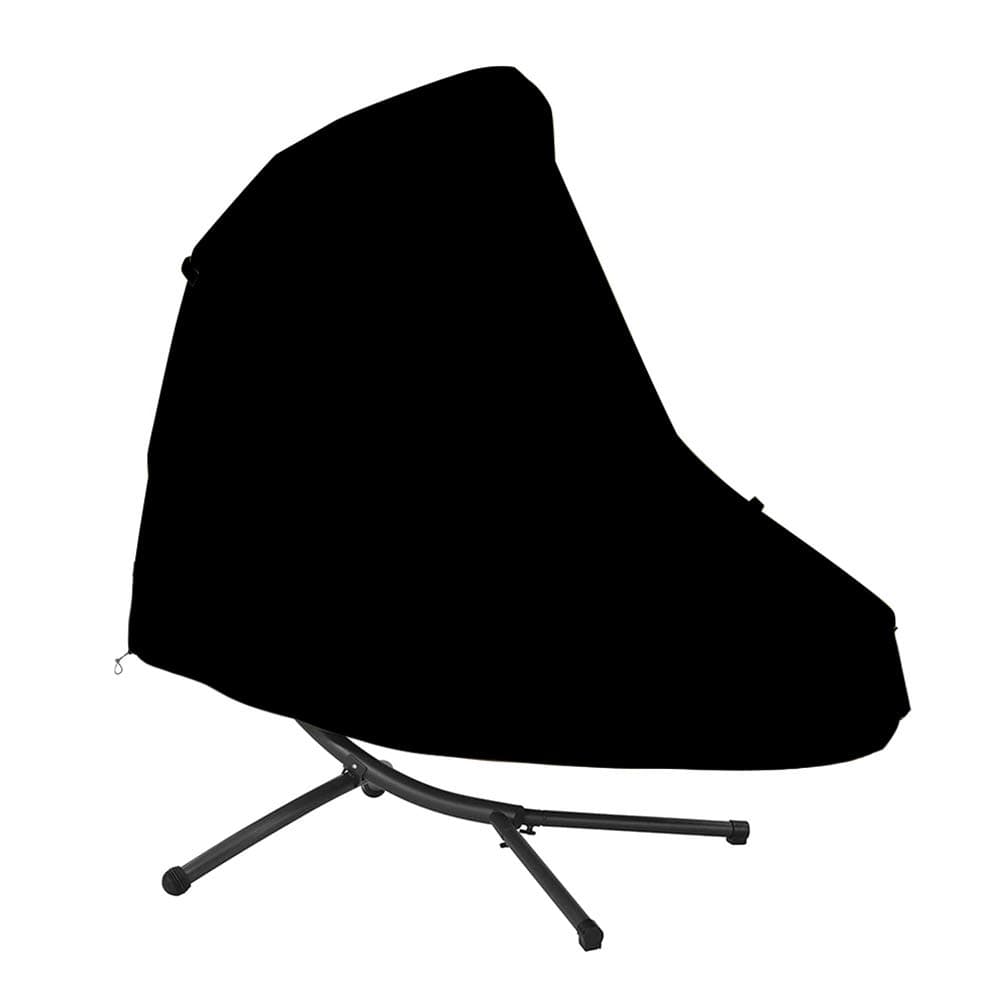 StorMaster 73 Inch Patio Hanging Chaise Lounge and Stand Cover with Zipper Waterproof Outdoor Curved Steel Hammock Lounger Swing Chair Covers