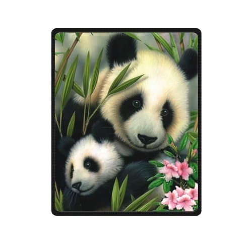 Fashion Giant Panda Custom Blanket 40" x 50" (Small)