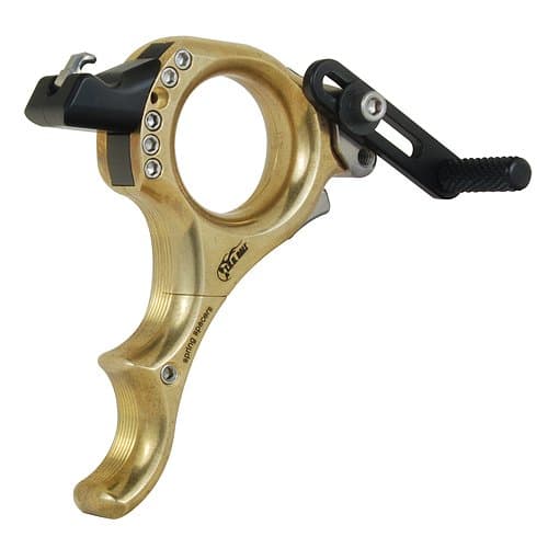 Tru Ball Archery Abyss Brass 3 Finger Release, Gold, Left Hand/Right Hand, Medium