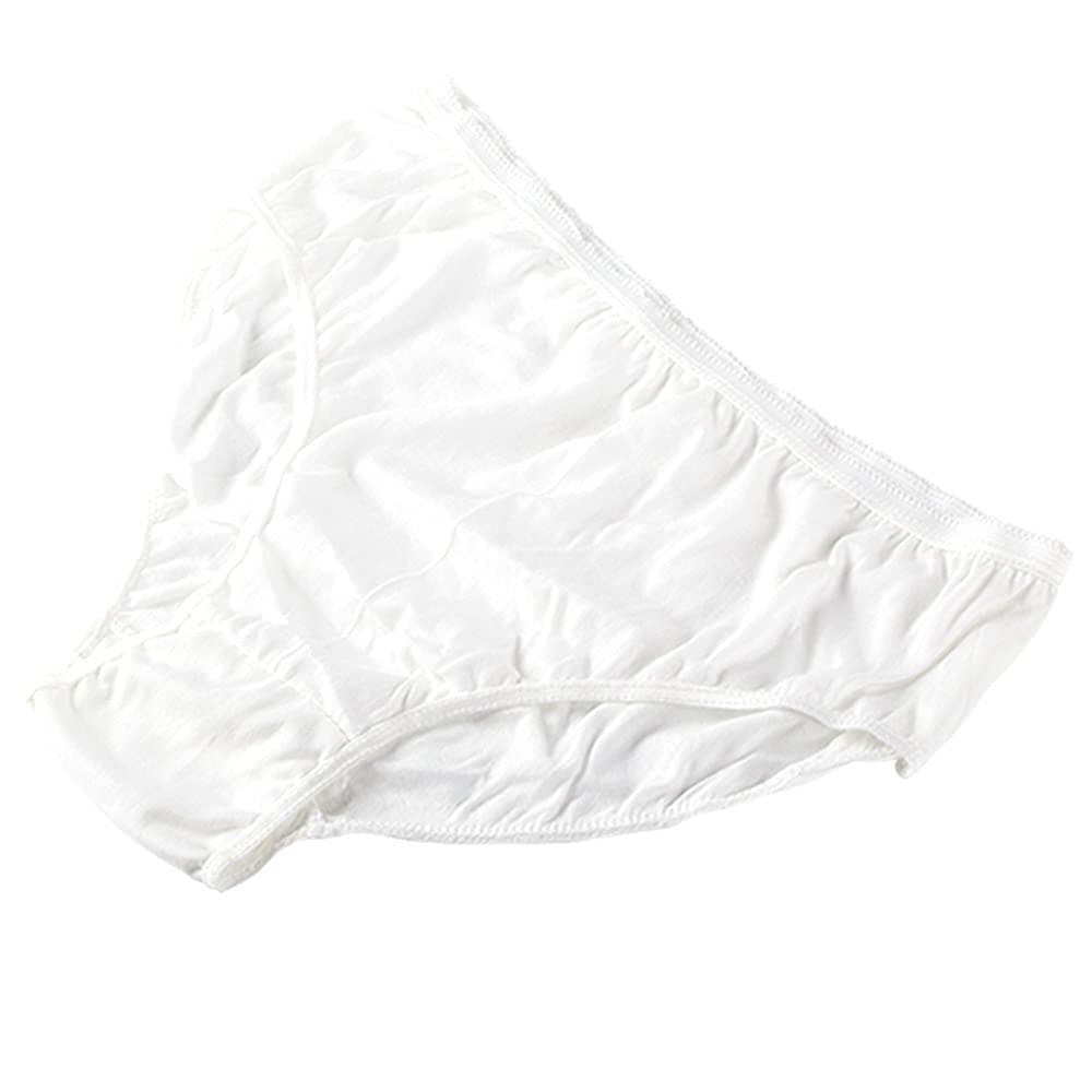 Women's Disposable Pure Cotton Underwear Travel Panties High Cut Granny Briefs White/Macarons/Black (10pcs)