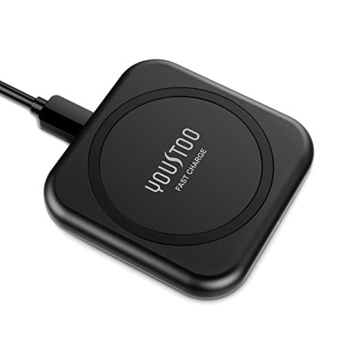 Fast Wireless Charger, YOUSTOO FC10 Fast Wireless Charger Ultra-Slim Portable Qi Wireless Charging Pad for Samsung Galaxy S8 / S8 + S7 / S7 Edge / Note5 / S6 Edge Plus all Qi Enable Devices