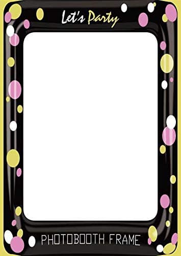 Photobooth Props Frame, Let’s Party Photobooth Frame Props Photo Booth Selfie Picture Frame