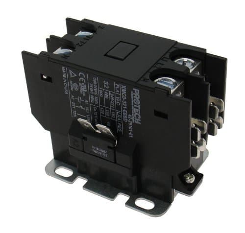 OEM Replacement for Ruud Single Pole / 1 Pole 30 Amp 24V Coil Condenser Contactor 42-102664-05
