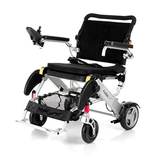 Motion Healthcare Foldalite Pro Power Wheelchair - Lightweight and Durable Powerchair for Adults, Black
