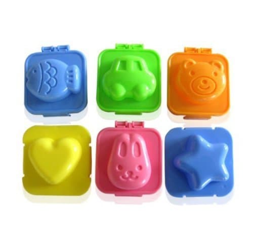 Cute 6Pcs Boiled Egg Sushi Rice Mold Bento Maker Sandwich Cutter Decorating