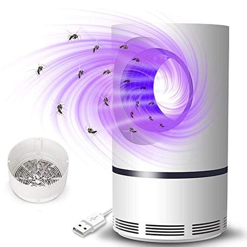 ZFITEIKiller Machine Bug Zapper,Rechargeable Mosquito Zapper, Mosquito Killer Lamp,Bug Zapper Indoor & Outdoor with USB Power Supply,Powerful Roshield Mouse Killer (A_Cobra White)