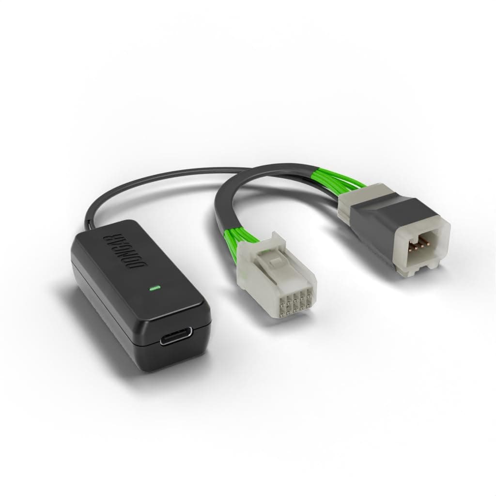 Dongar Dashcam Integrator (10-pin Type B). Compatible with Select Toyota, Lexus, Subaru Models. Power Adapter Connects to Rearview Mirror, Built-in USB-C