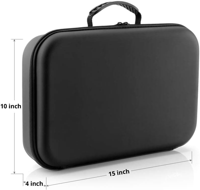 tombert Carrying Case for Hypervolt Massage Gun, 2025 5 Attachment Slots Portable Storage Box, Hard Shell Storage Box for Hypervolt Portable Massage Gun (Case Only)