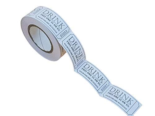 sufe Cake factory Token |This Drink is on us valid for one beverage| 250 Free Drink Tokens / Ticket Wedding - Party - Events