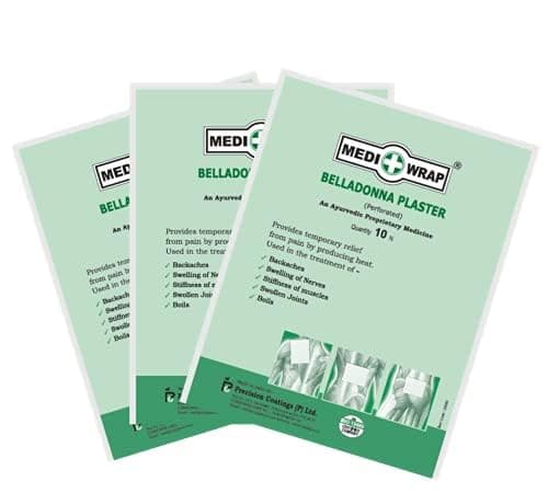 Mediwrap Ayurvedic Belladonna Pain Relief (30 Plasters)