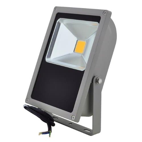 LEDwholesalers Series 3 Outdoor Security Flood Light 50 Watt, White, 3719WH