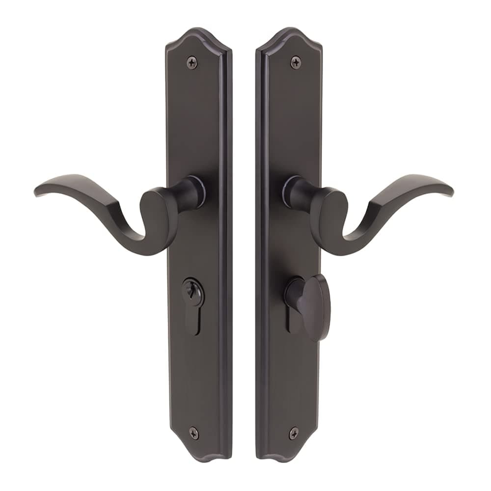 FPL Ambassador Keyed Sliding Door Lock - Antique Nickel (US15A)