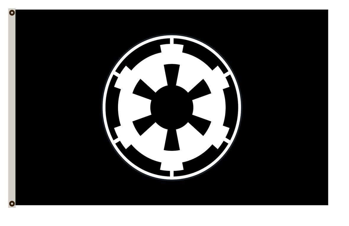 Fyon Large Galactic Empire Black Landscape Flag 3X5Ft