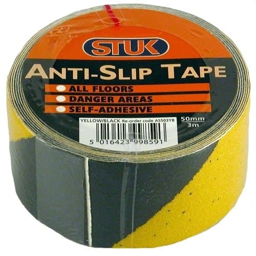 STUK AS503YB Anti-Slip Tape, Yellow/Black, 50mm3m