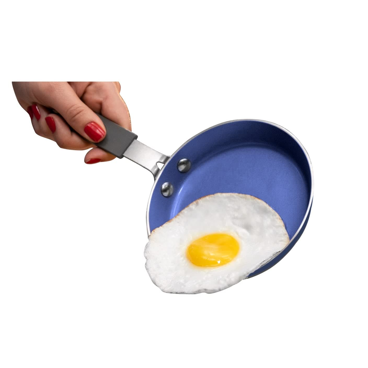 Granite Stone Diamond Nonstick Frying Pan Mini Egg Pan – 5.5†Single Serve Skillet, Diamond Infused, Multipurpose Pan Designed for Eggs, Omelets, Pancakes, Sliders, Rubber Handle, Dishwasher Safe