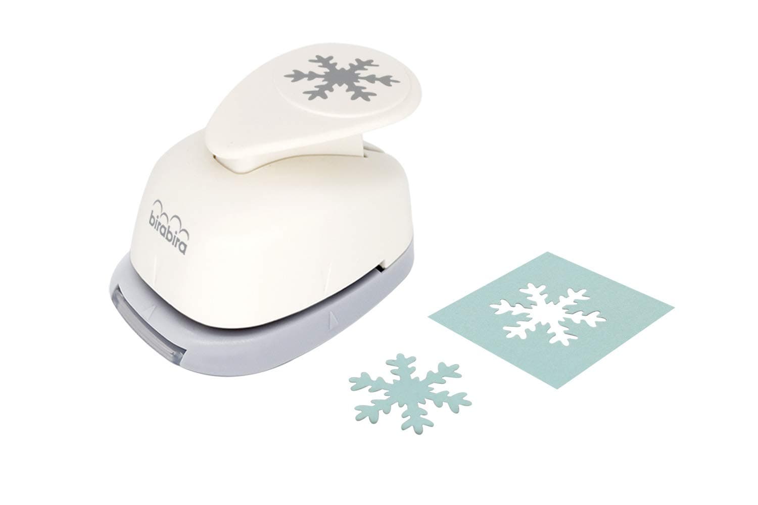 Bira Craft 1 inch Snowflake Lever Action Craft Punch, Christmas Punch, for Paper Crafting Scrapbooking