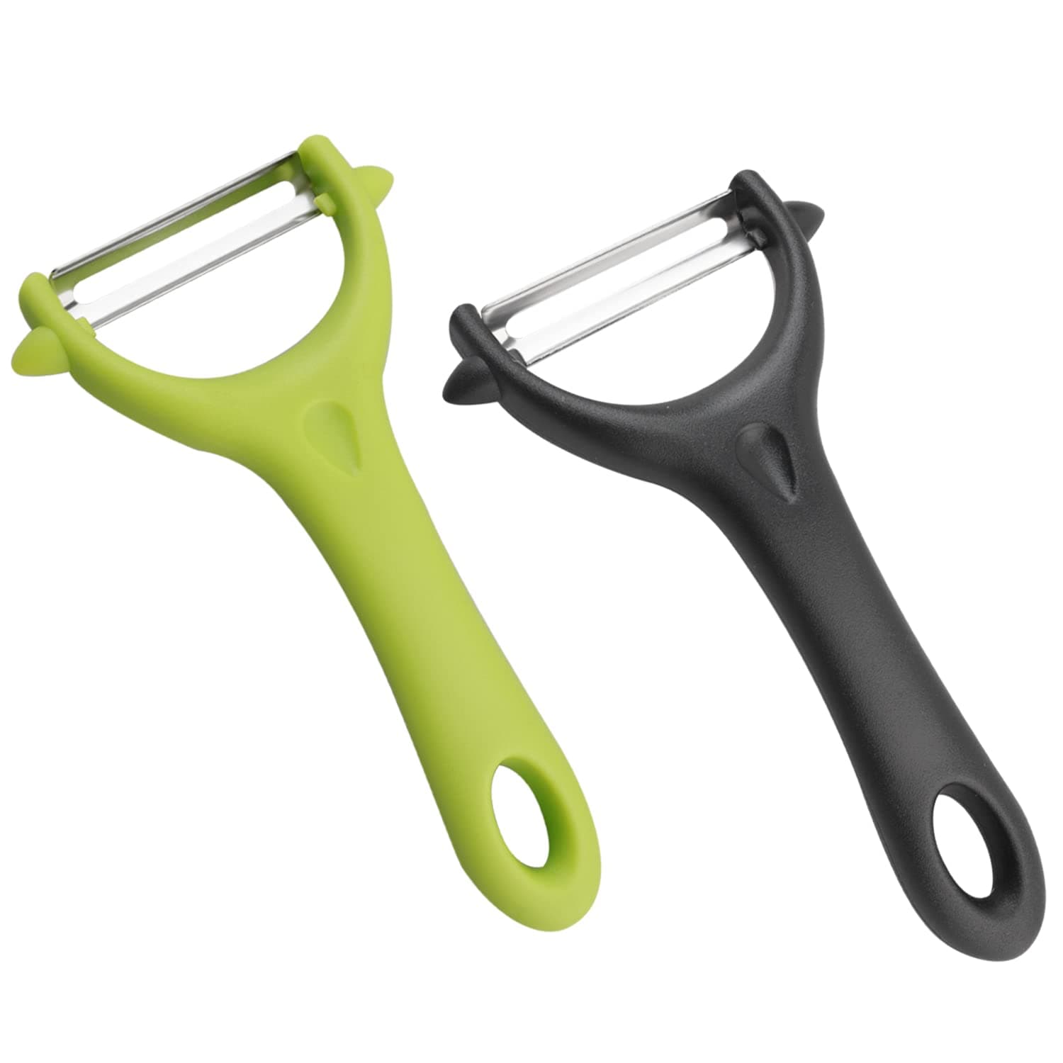 2 Pcs Y-Shaped Swivel Potato Peeler, Stainless Steel Vegetable Fruit Peeler for Kitchen