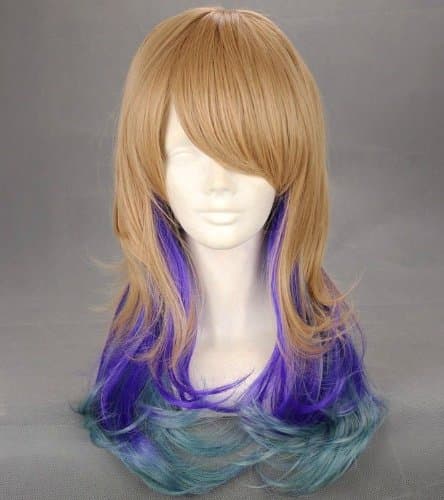 Playcosland Cosplay Multi-Color Mixed Heat Resistant Cosplay Lolita Long Japan Anim...