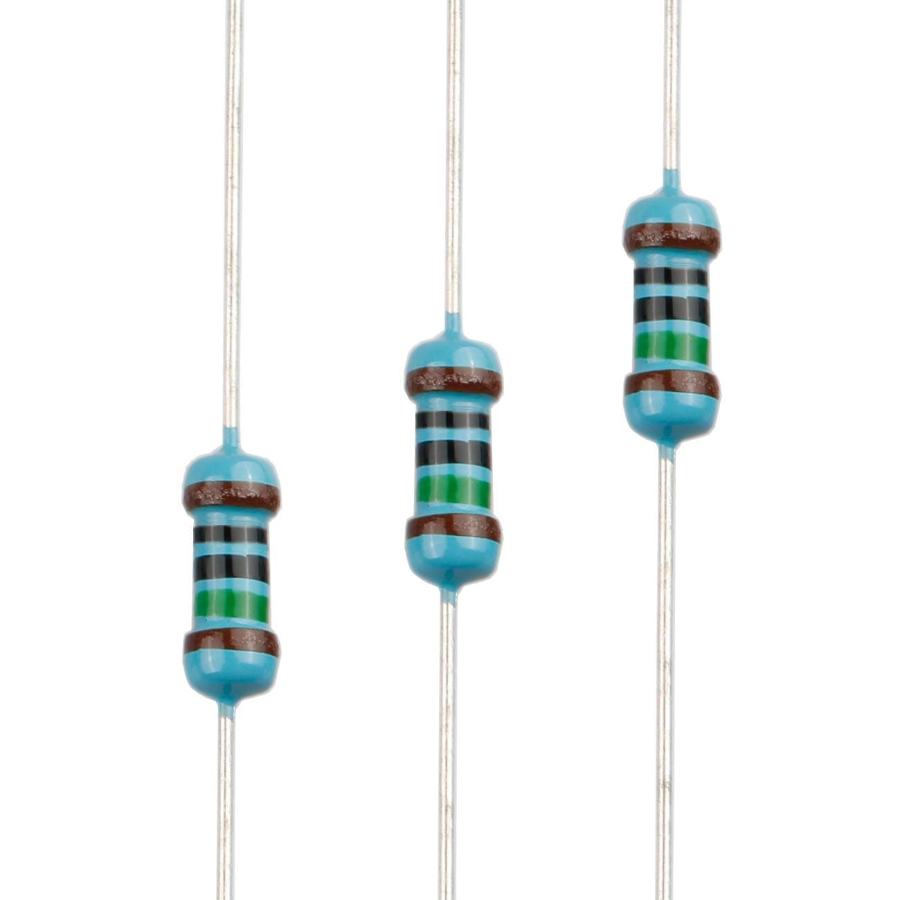 100pcs 150 ohm Resistor 1/4w (0.25 Watt) ±1% Tolerance Metal Film Fixed Resistor, Multiple Values of Resistance Optional