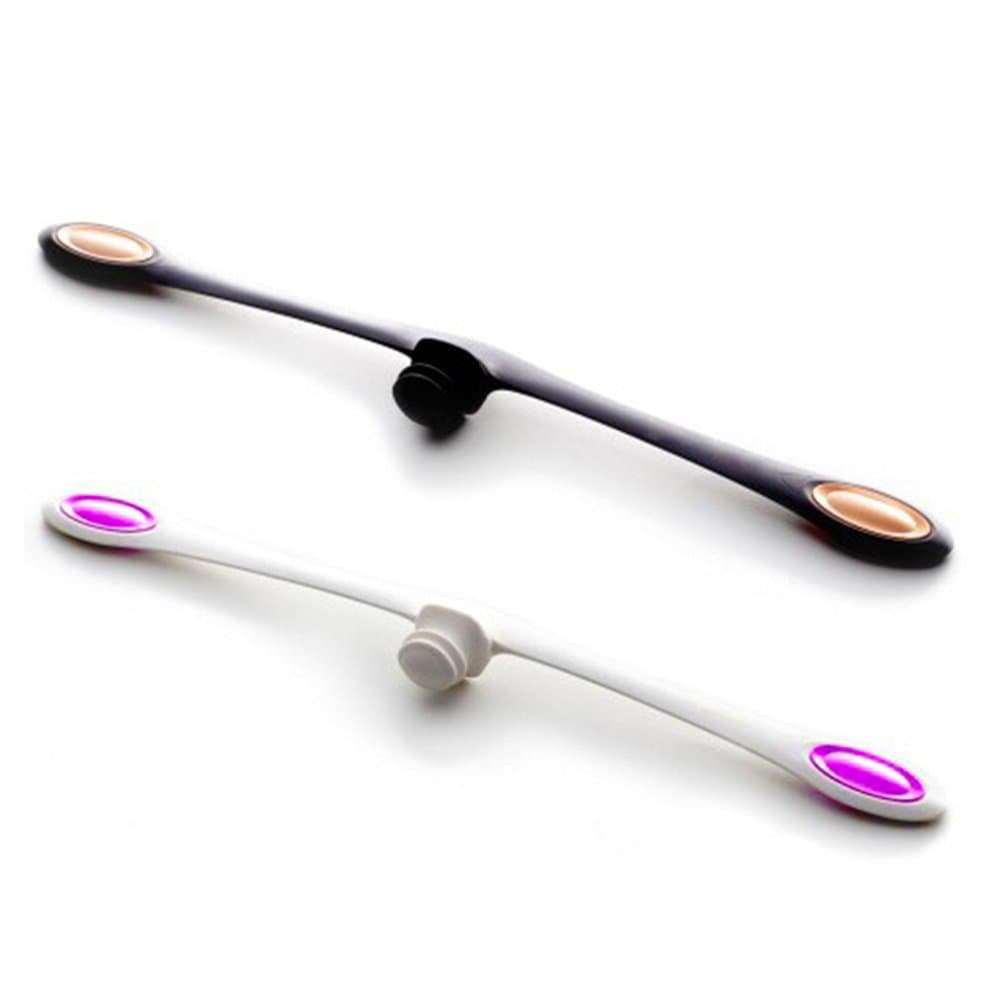 Face Muscles Training Wand Roller Anti Wrinkles Massager Smile Exercise Facial Fitness Face lifting Slim Tool (White)