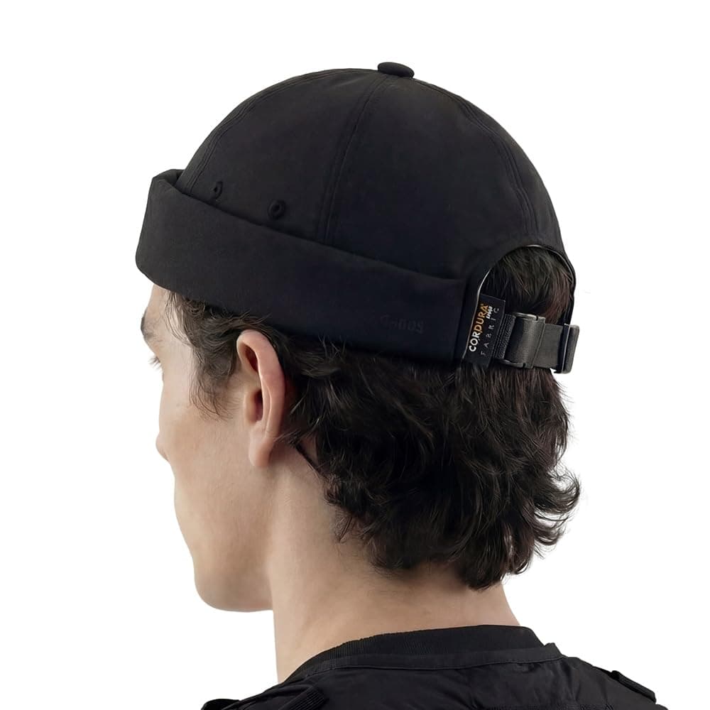 UNDERCONTROL Brimless Trawler Durable Cordura Leon Hat Outdoor Waterproof No Visor Harbor Docker Skull Cap Unisex Tactical Buckle Lightweight Fisherman Beanie Korea