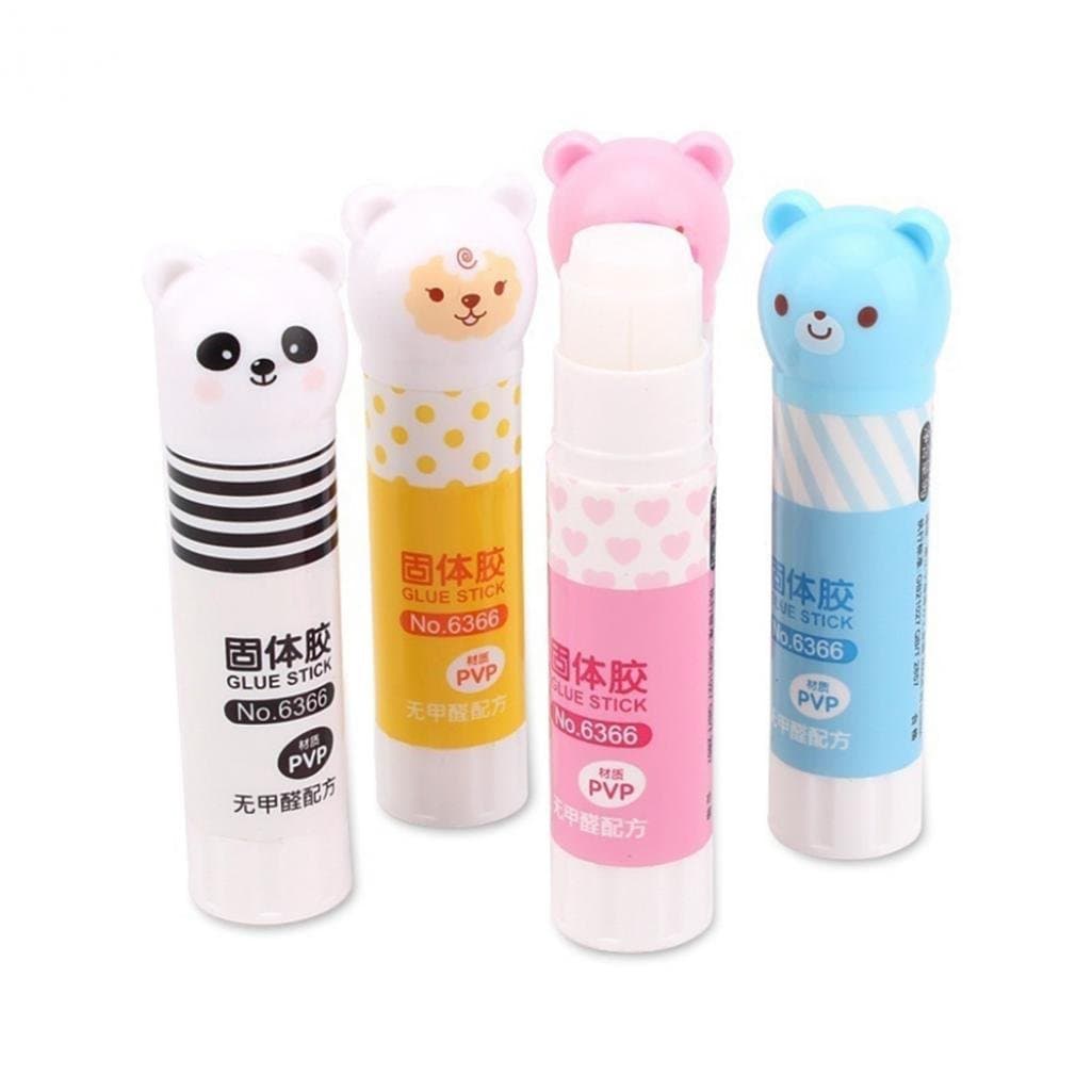 Cartoon Panda Animal Pattern Strong Adhesive Glue Stick Students School Supplies - Random Color Geshiglobal