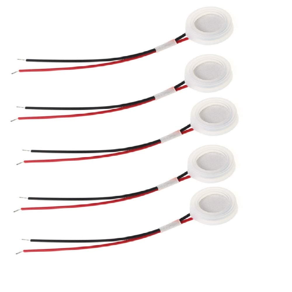 5PCS 16mm Ultrasonic Mist Maker Fogger Ceramics Discs with Wire & Sealing R