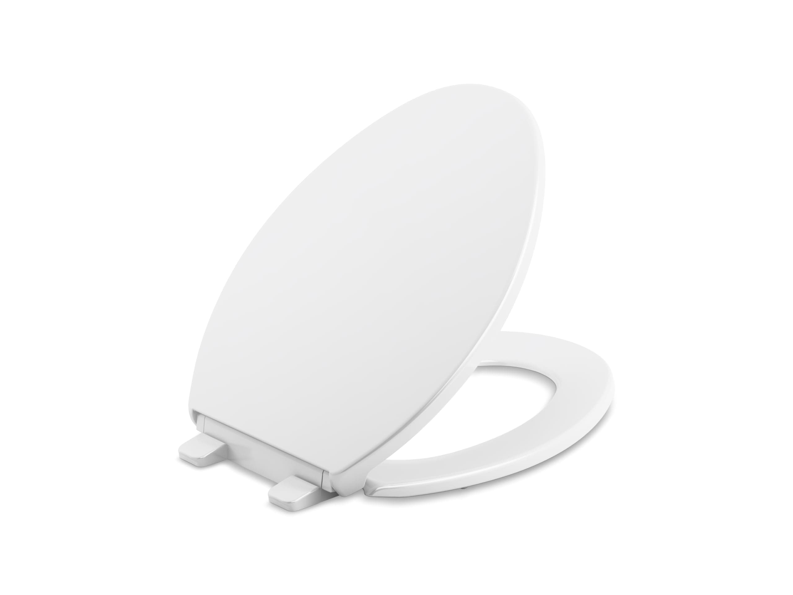 KOHLER K-4774-0 Brevia with Quick-Release Hinges Elongated Toilet Seat, White