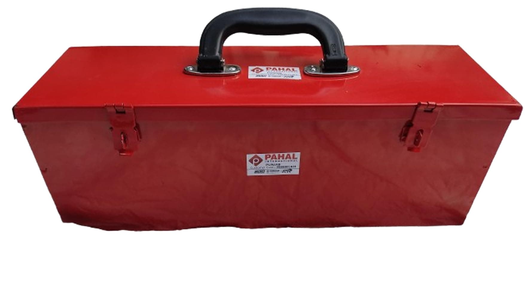 Metal Tool Box (Red, 16X5X5.5 Inch)
