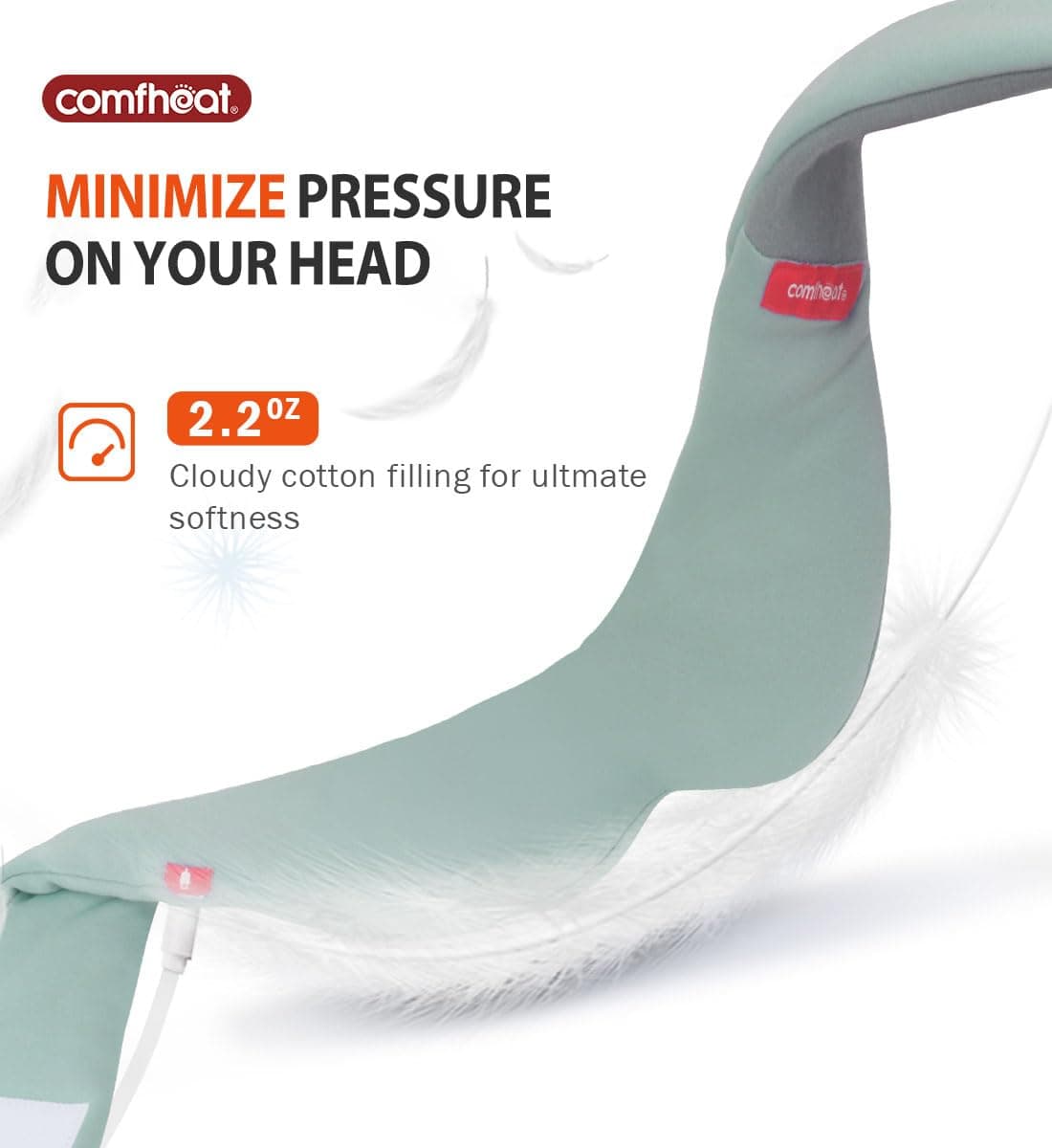 comfheat Face Heating Pad for TMJ Pain Relief, USB Heated Face Wrap for Jaw, Wisdom Teeth Recovery, 3 Adjustable Heat Settings, Reducing Symptoms of Jaw Clicking Relaxing Face Muscles